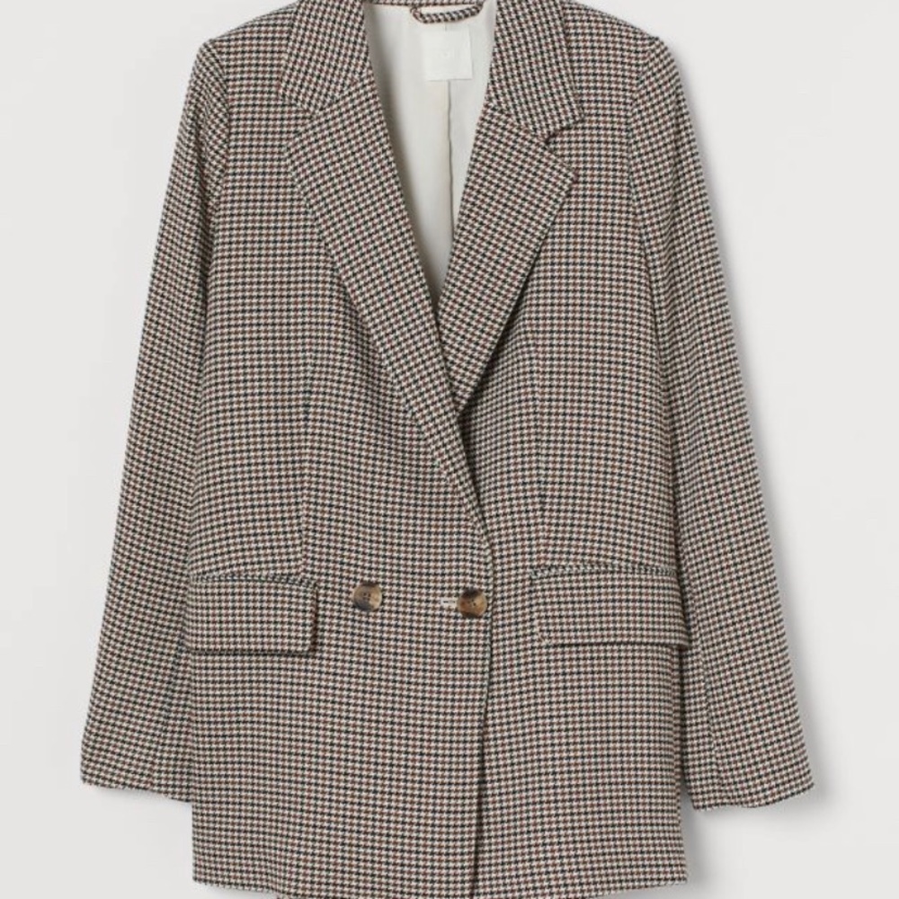 New H&M houndstooth blazer Size S